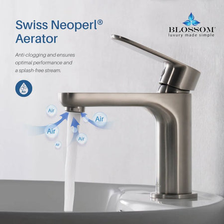 Blossom F01-119 Single Handle Bathroom Faucet – 4-Piece Contractor Value Pack - Quality Home Distribution