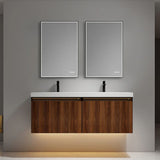 Blossom Lille 043 Wall-Mounted Vanity with Dual LED Lighting & Hidden Drawer - Quality Home Distribution