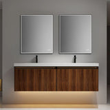 Blossom Lille 043 Wall-Mounted Vanity with Dual LED Lighting & Hidden Drawer - Quality Home Distribution