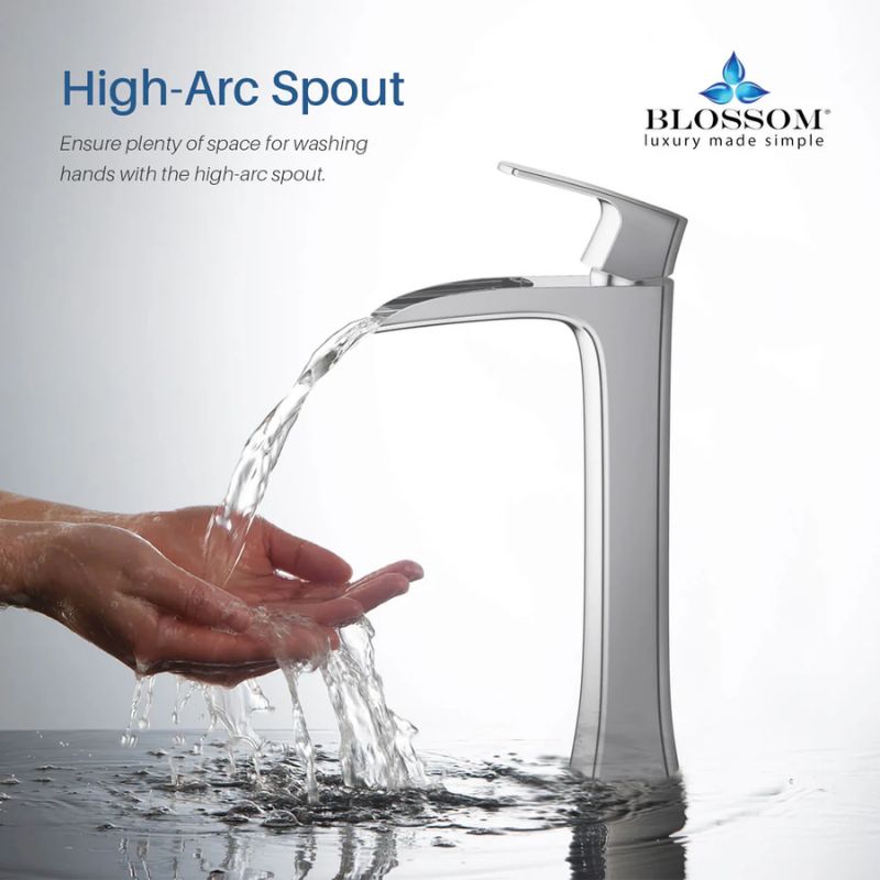 Blossom F01-305 Single Handle Bathroom Faucet – 4-Piece Contractor Value Pack - Quality Home Distribution