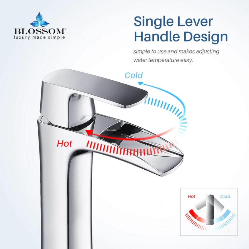 Blossom F01-305 Single Handle Bathroom Faucet – 4-Piece Contractor Value Pack - Quality Home Distribution