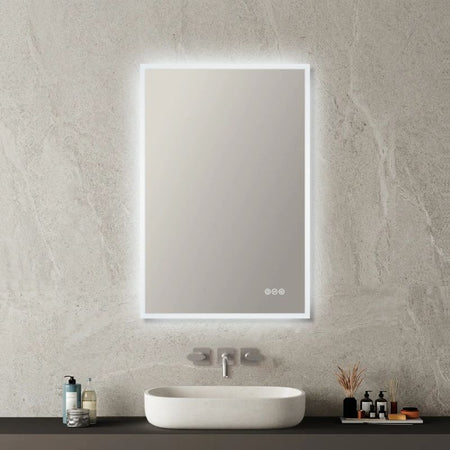 Blossom Beta LED Backlit Mirror with Frosted Sides and Built-In Defogger - Quality Home Distribution