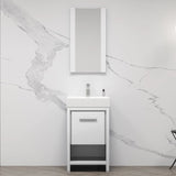 Blossom Milan 014 Freestanding All-Wood Bathroom Vanity with Ceramic Sink - Quality Home Distribution