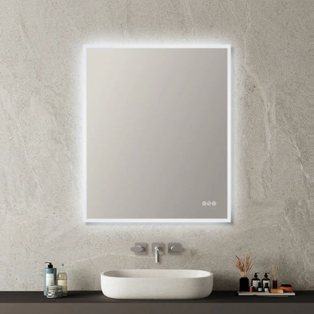 Blossom Beta LED Backlit Mirror with Frosted Sides and Built-In Defogger - Quality Home Distribution
