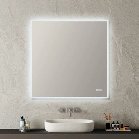 Blossom Beta LED Backlit Mirror with Frosted Sides and Built-In Defogger - Quality Home Distribution