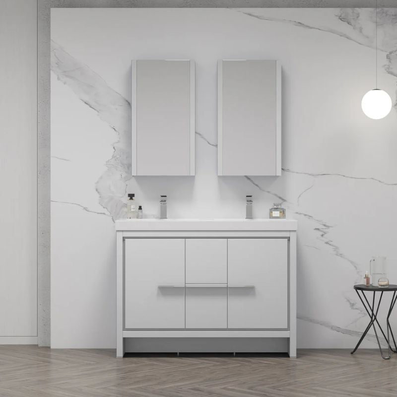 Blossom Milan 014 Freestanding All-Wood Bathroom Vanity with Ceramic Sink - Quality Home Distribution