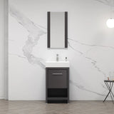Blossom Milan 014 Freestanding All-Wood Bathroom Vanity with Ceramic Sink - Quality Home Distribution