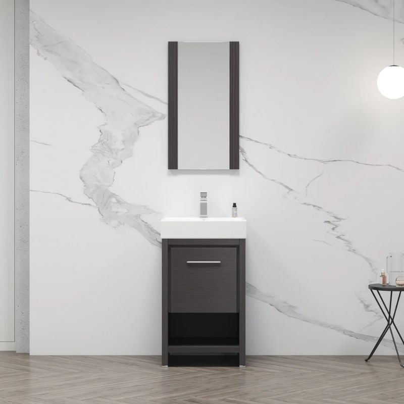 Blossom Milan 014 Freestanding All-Wood Bathroom Vanity with Ceramic Sink - Quality Home Distribution