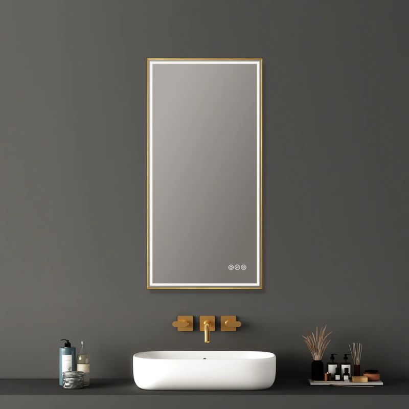 Blossom Stellar LED Framed Mirror with Built-In Defogger and Dimmable Lighting - Quality Home Distribution