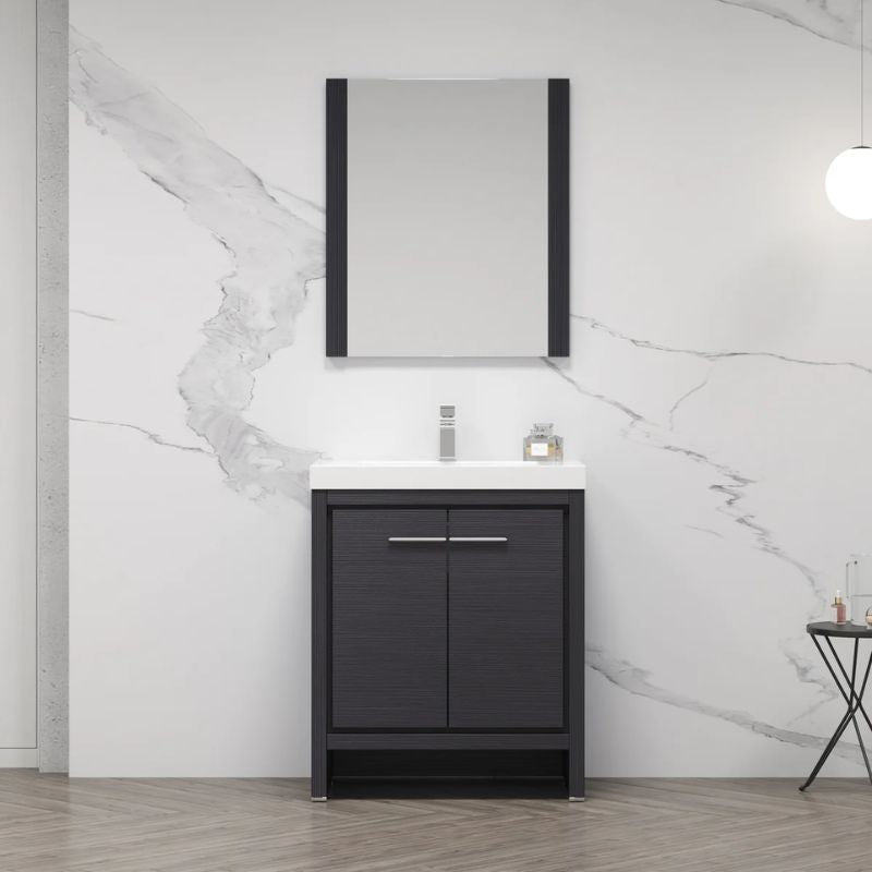 Blossom Milan 014 Freestanding All-Wood Bathroom Vanity with Ceramic Sink - Quality Home Distribution