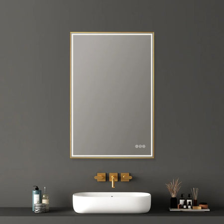 Blossom Stellar LED Framed Mirror with Built-In Defogger and Dimmable Lighting - Quality Home Distribution
