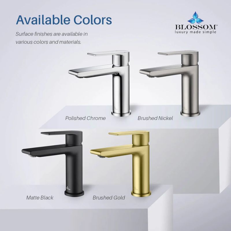 Blossom F1-102 Single Handle Bathroom Vanity Faucet - Quality Home Distribution