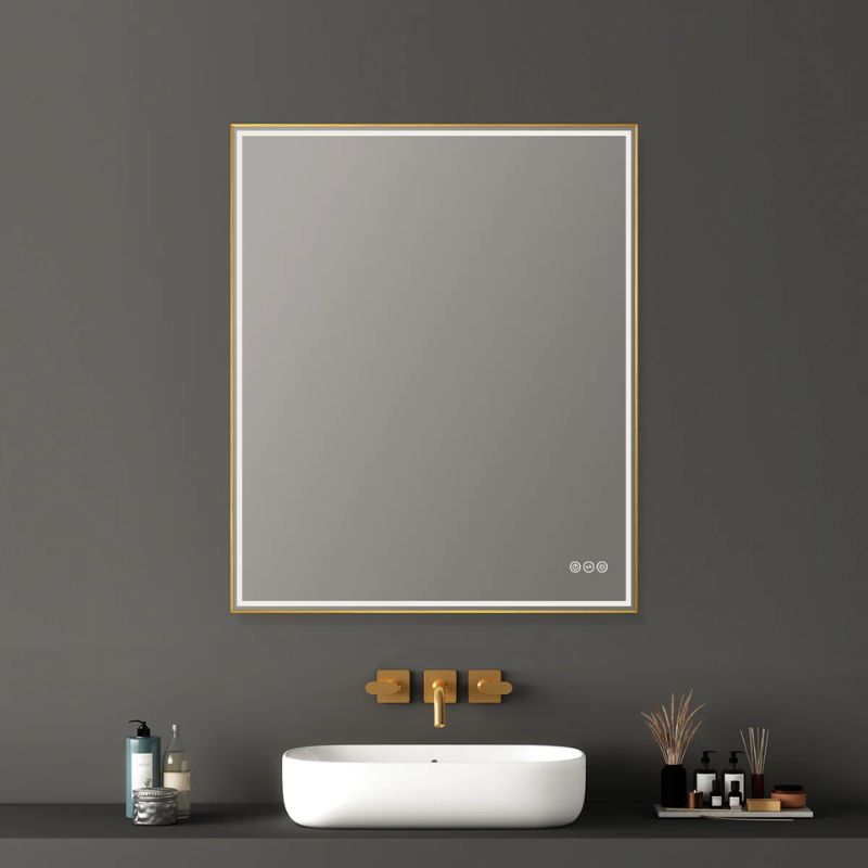 Blossom Stellar LED Framed Mirror with Built-In Defogger and Dimmable Lighting - Quality Home Distribution