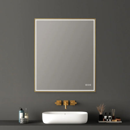 Blossom Stellar LED Framed Mirror with Built-In Defogger and Dimmable Lighting - Quality Home Distribution
