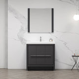 Blossom Milan 014 Freestanding All-Wood Bathroom Vanity with Ceramic Sink - Quality Home Distribution