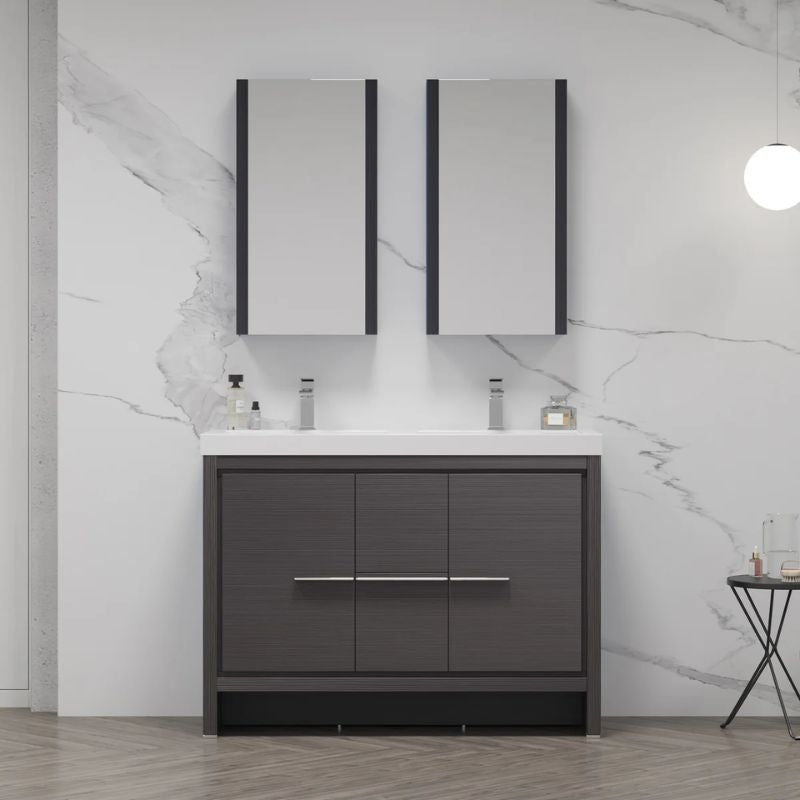 Blossom Milan 014 Freestanding All-Wood Bathroom Vanity with Ceramic Sink - Quality Home Distribution
