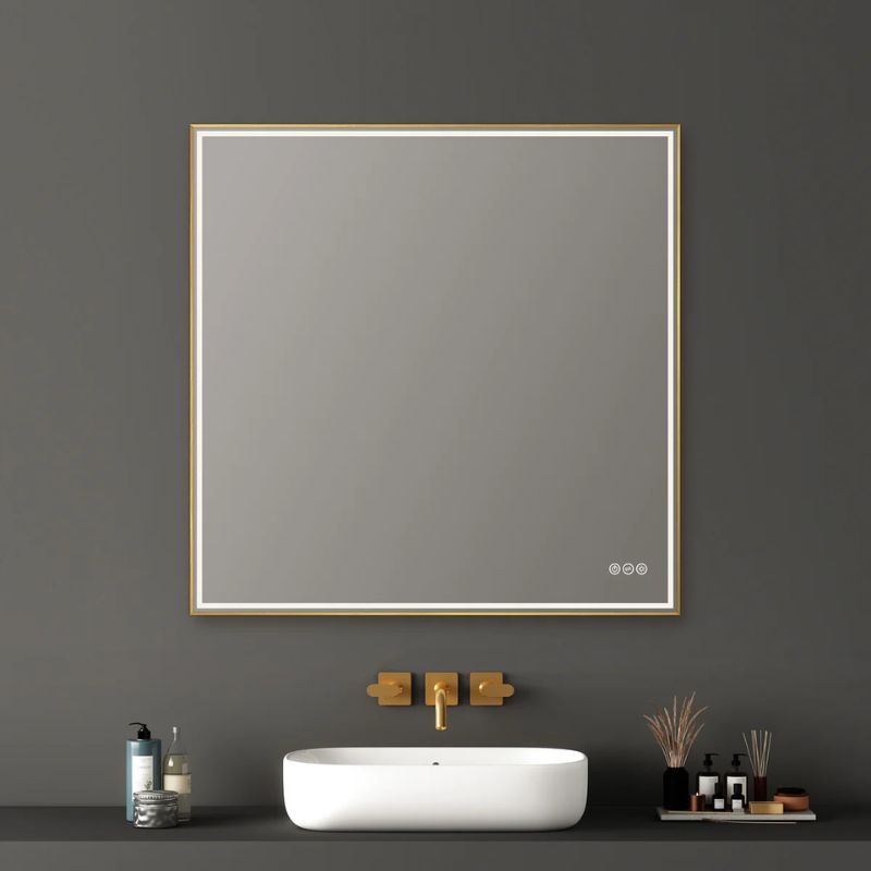 Blossom Stellar LED Framed Mirror with Built-In Defogger and Dimmable Lighting - Quality Home Distribution