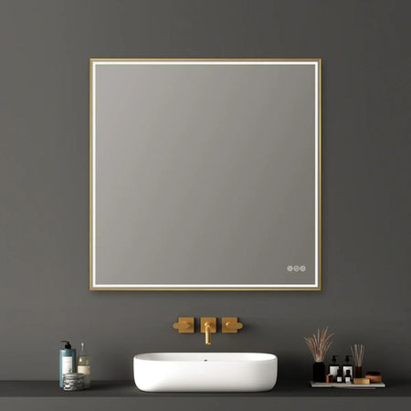 Blossom Stellar LED Framed Mirror with Built-In Defogger and Dimmable Lighting - Quality Home Distribution