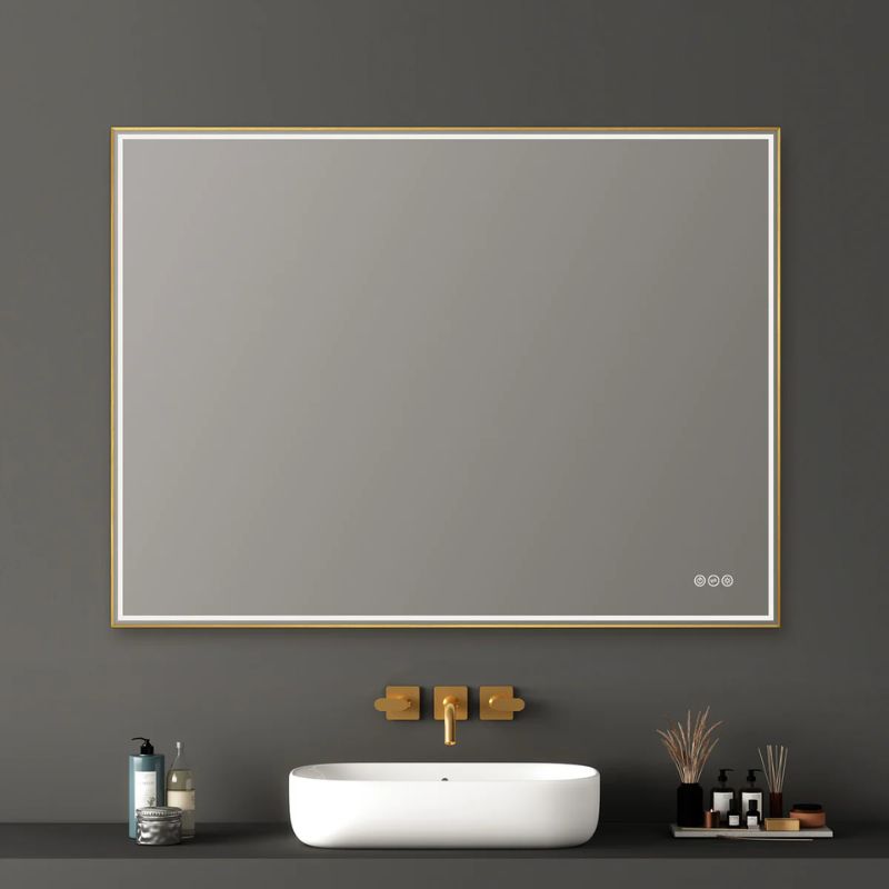 Blossom Stellar LED Framed Mirror with Built-In Defogger and Dimmable Lighting - Quality Home Distribution
