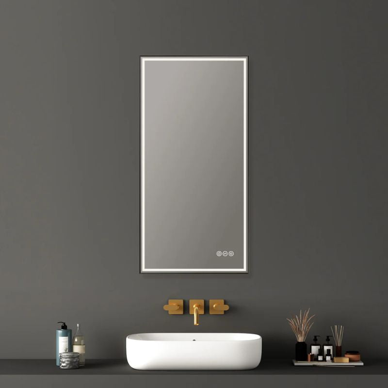 Blossom Stellar LED Framed Mirror with Built-In Defogger and Dimmable Lighting - Quality Home Distribution