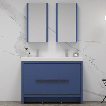 Blossom Milan 014 Freestanding All-Wood Bathroom Vanity with Ceramic Sink - Quality Home Distribution