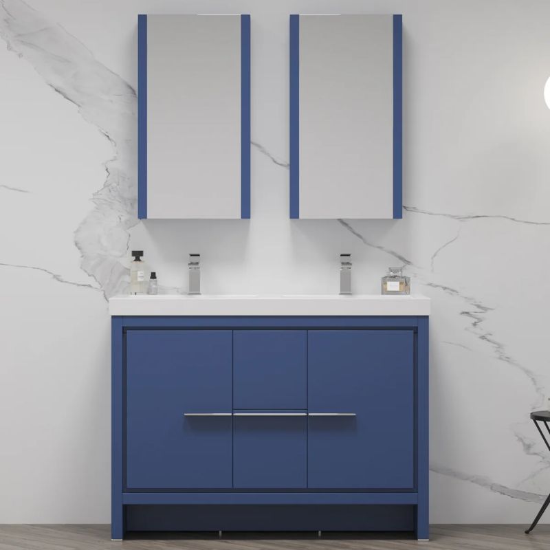 Blossom Milan 014 Freestanding All-Wood Bathroom Vanity with Ceramic Sink - Quality Home Distribution