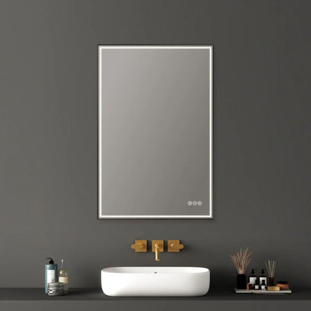 Blossom Stellar LED Framed Mirror with Built-In Defogger and Dimmable Lighting - Quality Home Distribution