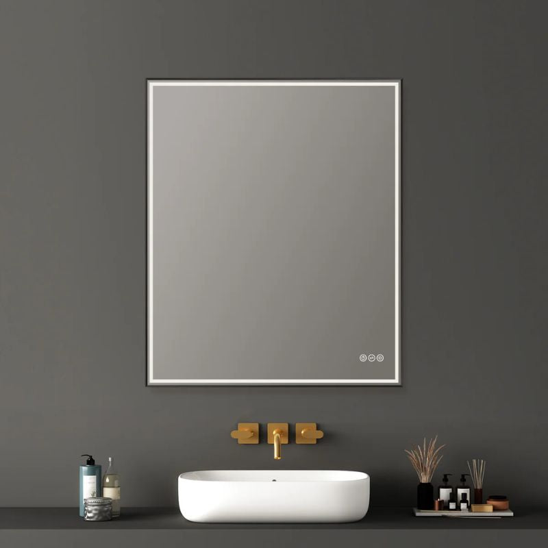 Blossom Stellar LED Framed Mirror with Built-In Defogger and Dimmable Lighting - Quality Home Distribution