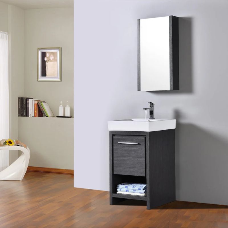 Blossom Milan 014 Freestanding All-Wood Bathroom Vanity with Ceramic Sink - Quality Home Distribution
