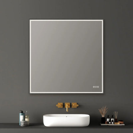 Blossom Stellar LED Framed Mirror with Built-In Defogger and Dimmable Lighting - Quality Home Distribution