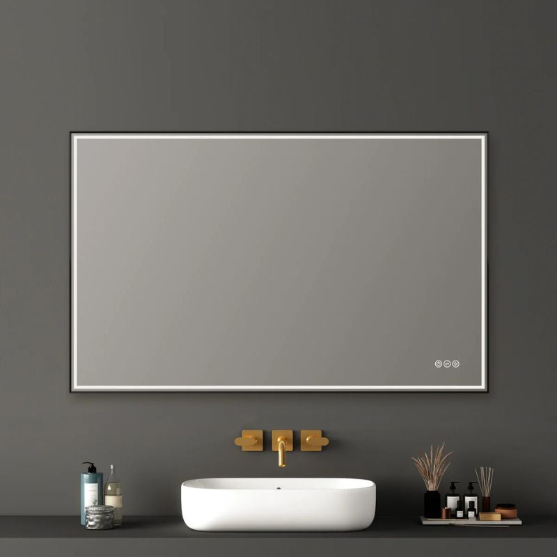 Blossom Stellar LED Framed Mirror with Built-In Defogger and Dimmable Lighting - Quality Home Distribution