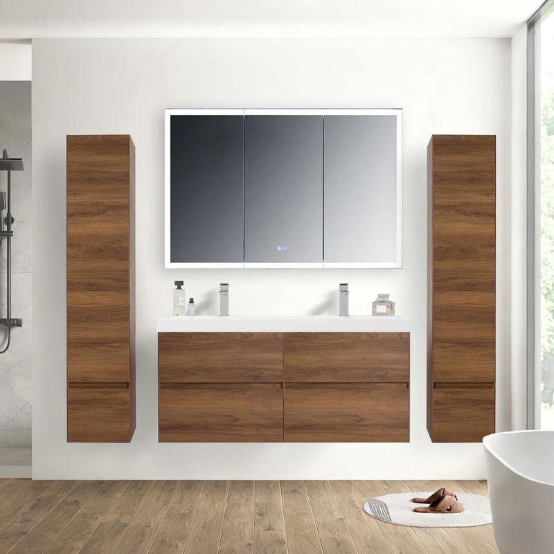 Blossom Assisi 036 Modern Wall-Hung Bathroom Vanity with Soft-Close Drawers - QHD