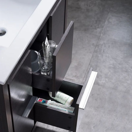 Blossom Milan 014 Freestanding All-Wood Bathroom Vanity with Ceramic Sink - Quality Home Distribution