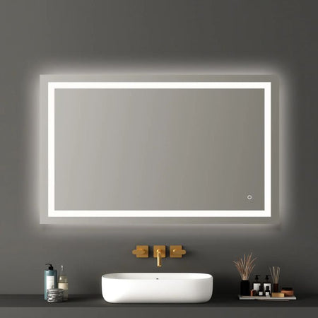 Blossom Lyra Frameless LED Bathroom Mirror with Integrated Defogger - Quality Home Distribution