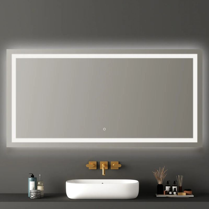 Blossom Lyra Frameless LED Bathroom Mirror with Integrated Defogger - Quality Home Distribution