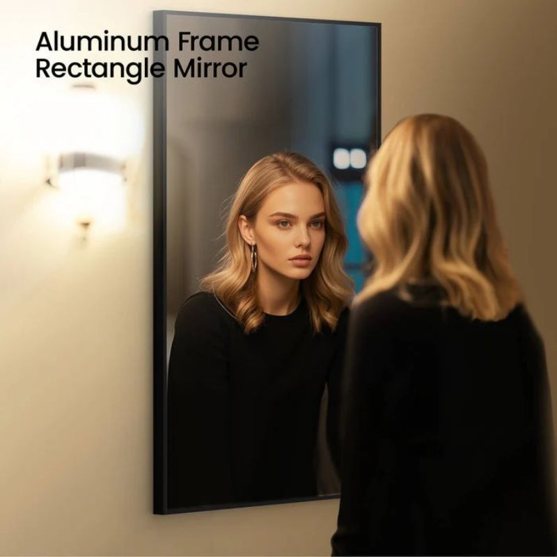 Blossom FM1 Metal Framed Wall Mirror - Shatterproof & Rust-Resistant Design - Quality Home Distribution