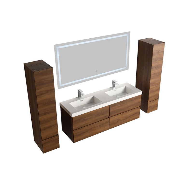 Blossom Assisi 036 Modern Wall-Hung Bathroom Vanity with Soft-Close Drawers - QHD