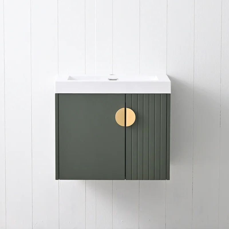 Blossom Moss 034 Floating Modern Vanity with Integrated Acrylic Sink