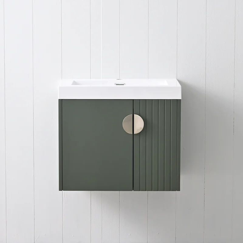 Blossom Moss 034 Floating Modern Vanity with Integrated Acrylic Sink
