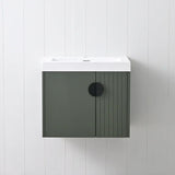 Blossom Moss 034 Floating Modern Vanity with Integrated Acrylic Sink