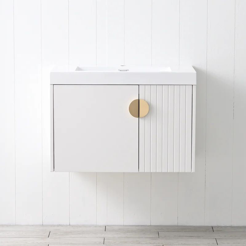 Blossom Moss 034 Floating Modern Vanity with Integrated Acrylic Sink