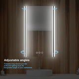 Blossom Binary LED Framed Bathroom Mirror with Dimmable Light and Anti-Fog
