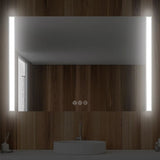 Blossom Binary LED Framed Bathroom Mirror with Dimmable Light and Anti-Fog