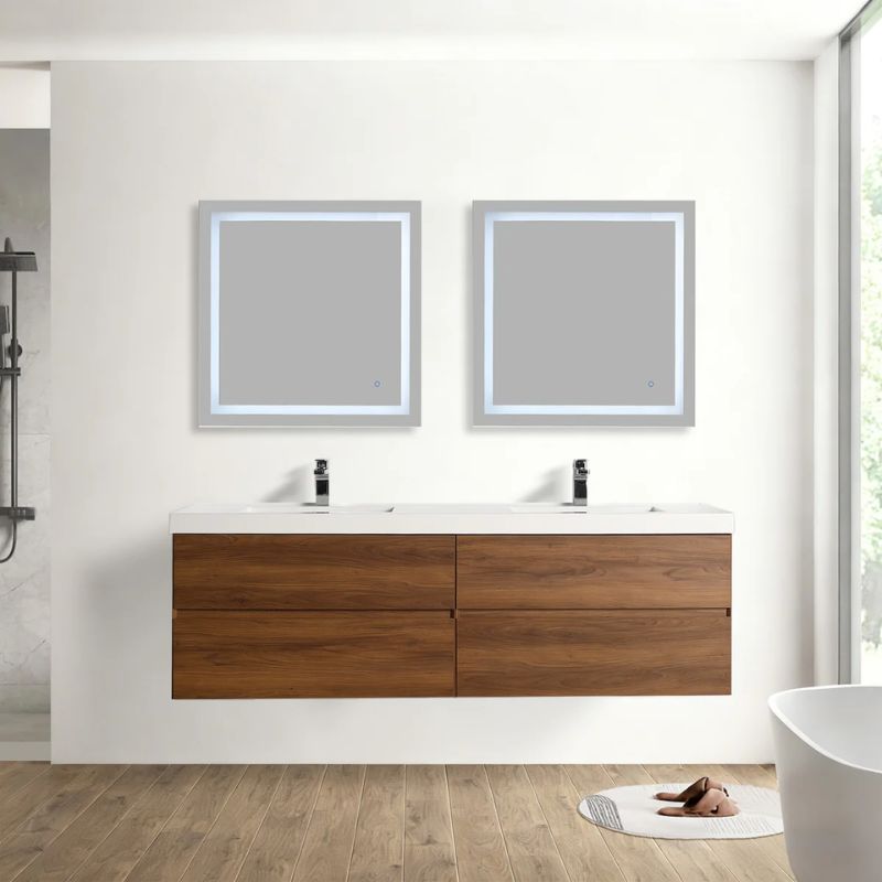Blossom Assisi 036 Modern Wall-Hung Bathroom Vanity with Soft-Close Drawers - QHD