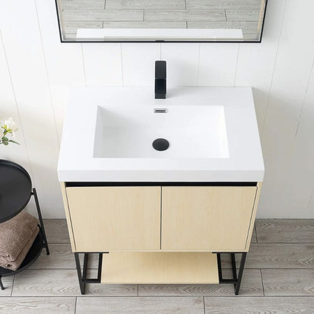 Blossom Porto 032 Freestanding Modern Vanity with Integrated Acrylic Sink - Quality Home Distribution