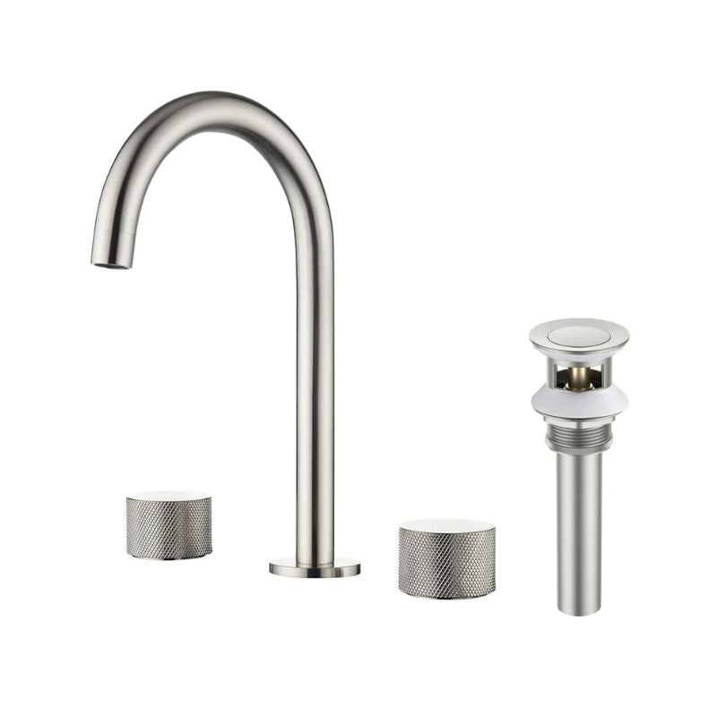 Blossom KBF1026 Widespread 8-Inch Bathroom Faucet with Knurled Handles