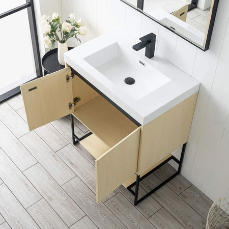 Blossom Porto 032 Freestanding Modern Vanity with Integrated Acrylic Sink - Quality Home Distribution