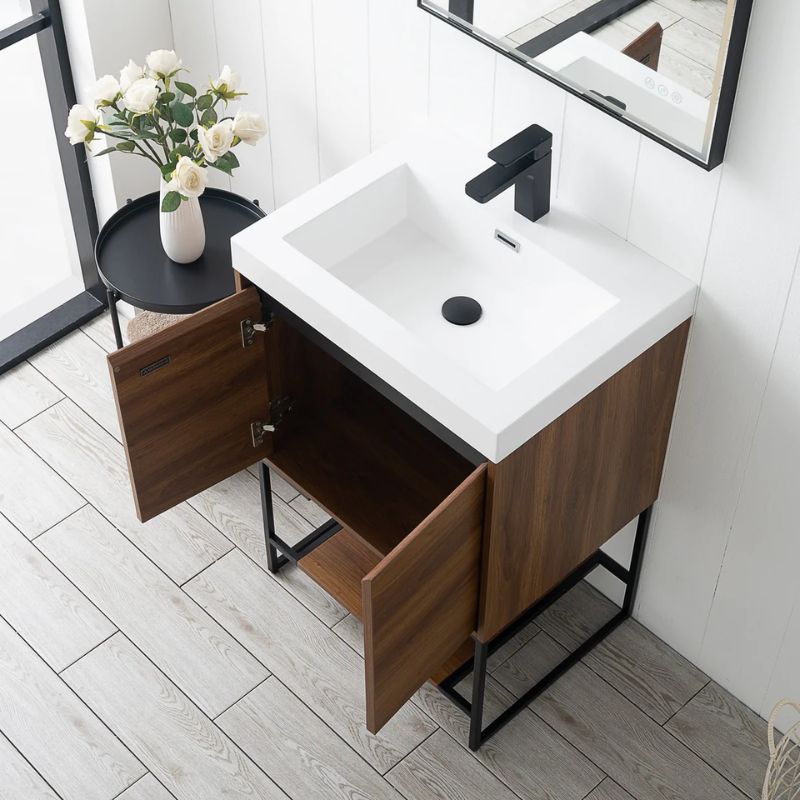 Blossom Porto 032 Freestanding Modern Vanity with Integrated Acrylic Sink - Quality Home Distribution