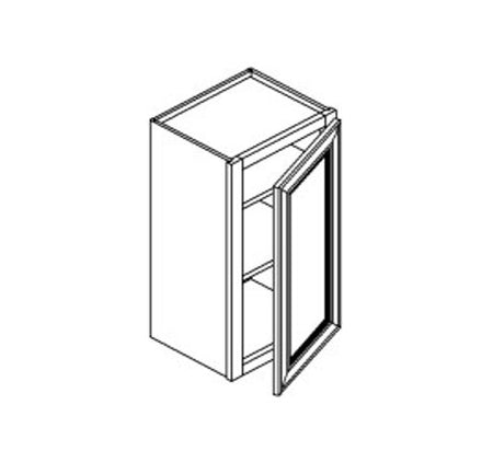 36" HIGH SINGLE DOOR WALL CABINET - -Quality Home Distribution