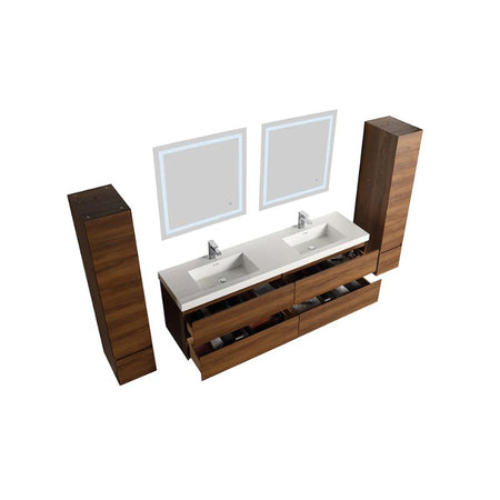 Blossom Assisi 036 Modern Wall-Hung Bathroom Vanity with Soft-Close Drawers - QHD